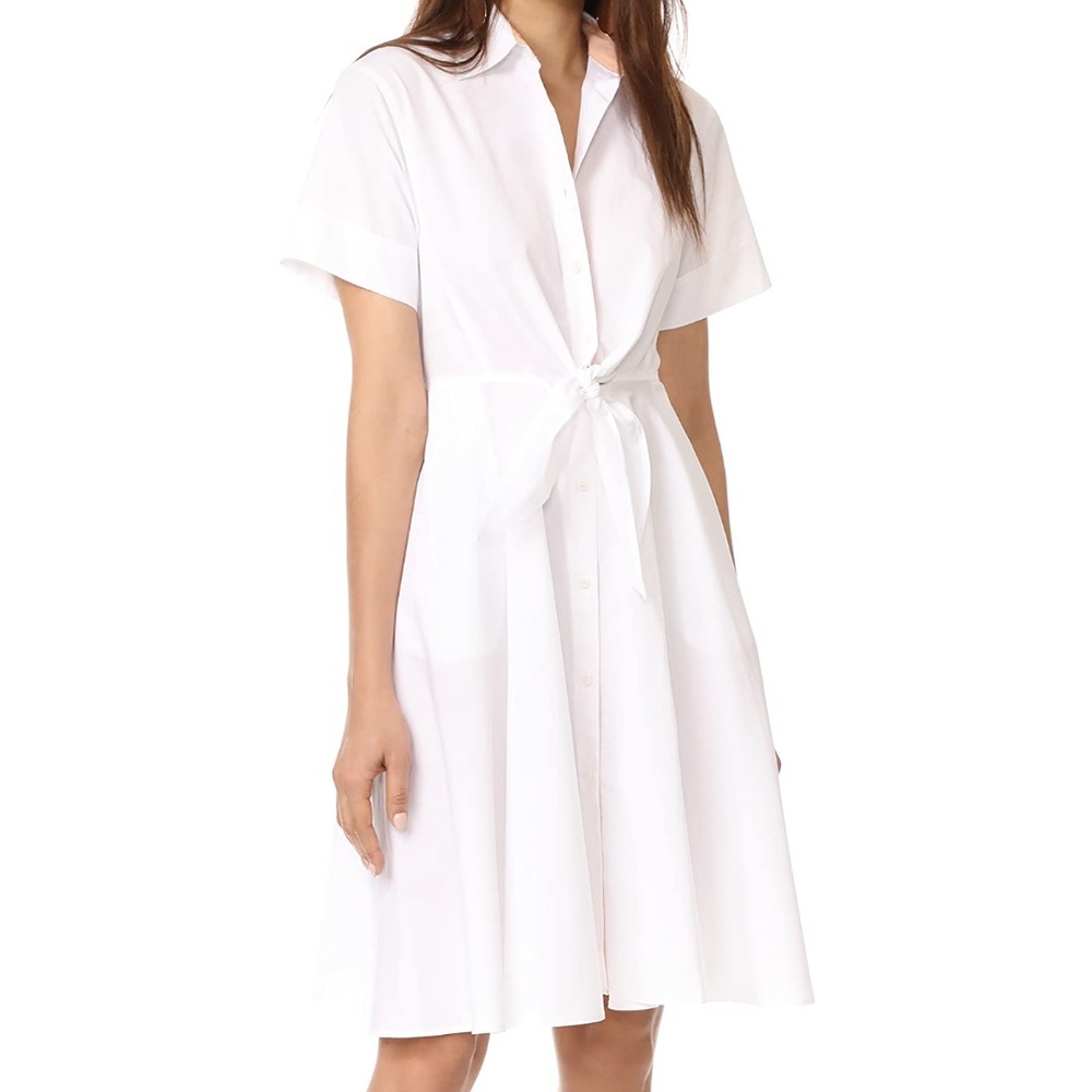 DVF perfect white shirt dress